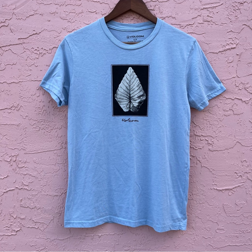 Volcom Blue Graphic T-Shirt Unisex Size Small